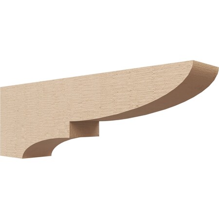 Ekena Millwork 3"W x 18"D x 6"H Thin Ridgewood Rough Cedar Woodgrain TimberThane Corbel, Primed Tan CORUR03X18X06RIDRCPR